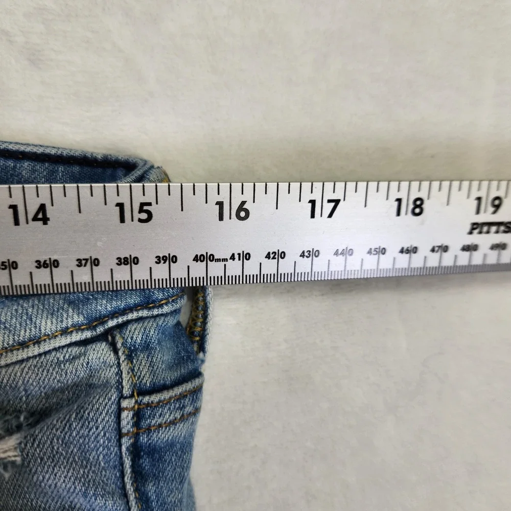 American Eagle‎ Outfitters Mens Distressed Blue Skinny Jeans Size 30x32